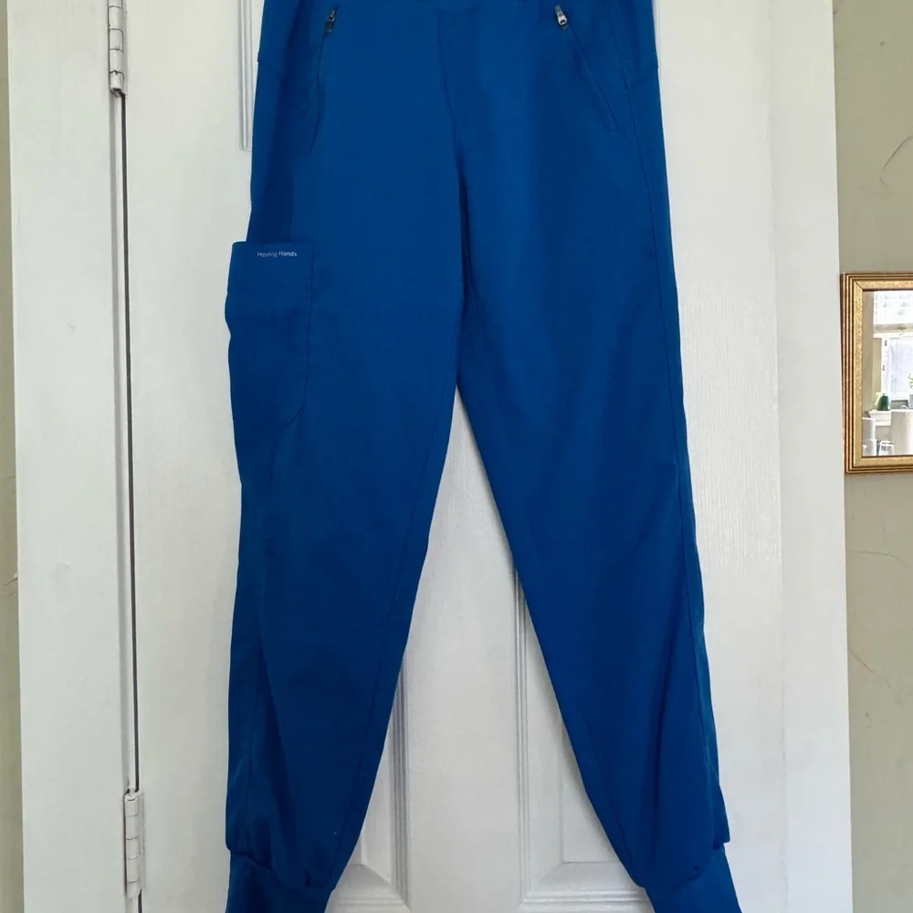 Healing Hands Blue Scrub Top - Picture 3 of 4